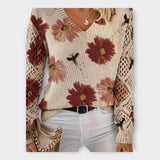 Плетен Пуловер с Дантелени Детайли