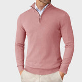 Андре | Мъжки кашмирен пуловер с цип