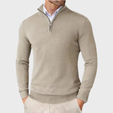 Андре | Мъжки кашмирен пуловер с цип