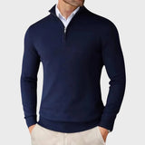 Андре | Мъжки кашмирен пуловер с цип