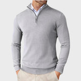 Андре | Мъжки кашмирен пуловер с цип