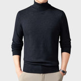 Хенрике | Мъжки пуловер с висока яка от луксозна кашмир