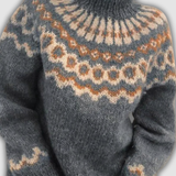 Violetta™ - Уютен пуловер с висока яка