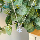 Елегантно сребърно колие с лапа, изработено от неръждаема стомана