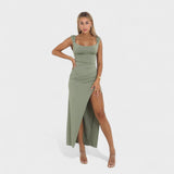 Констанца - Дълга рокля с открит гръб