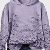 Джъмпер с Капюшон от Дантела в Зелено