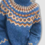 Violetta™ - Уютен пуловер с висока яка