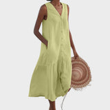 Вита - Стилна и Подходяща Рокля с V-Изряз