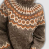 Violetta™ - Уютен пуловер с висока яка