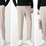 Осака - Черни памучни ежедневни панталони