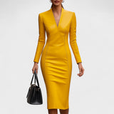 Лада - Тясна рокля от изкуствена кожа