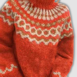 Violetta™ - Уютен пуловер с висока яка