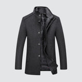 Филипе | Дълго зимно палто от вълна с копчета