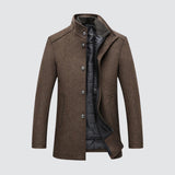 Филипе | Дълго зимно палто от вълна с копчета