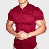 Рикардо | Риза с къс ръкав Slim Fit