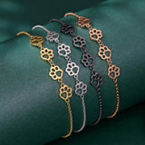 Браслет с отпечатък от лапа на куче от сребро – Регулируем браслет