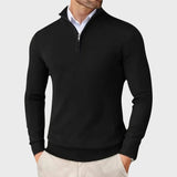 Андре | Мъжки кашмирен пуловер с цип