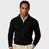 Андре | Мъжки кашмирен пуловер с цип