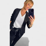 Ника – Персонализиран комплект: мек сако и широки панталони