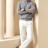 Кардиган - Смесена плетка с прилепнал силует и меки слоеве