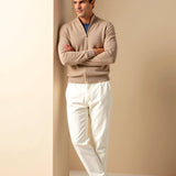 Кардиган - Смесена плетка с прилепнал силует и меки слоеве