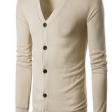 Франсиско | Кардиган с открит преден край от смесен полиестер