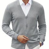 Франсиско | Кардиган с открит преден край от смесен полиестер