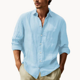 Риза с Дълъг Ръкав - Структурирана Предна Част & Дишаща Смес