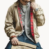 Касакo Харингтън – Лека смес с яка и цип