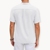 Хенли риза - Къс плекет с копчета и гъвкава форма