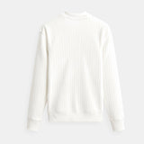 Суичър от плетиво – Дълги ръкави с канелирана текстура и стабилна форма