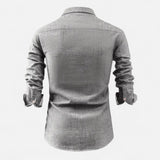 Работна риза с дълги ръкави – Мека смес и структурирана форма