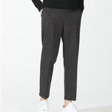 Осака - Черни памучни ежедневни панталони