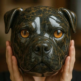 Черно куче - Мистична статуя на черно куче