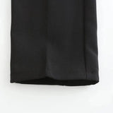 Панталони – Структурирана талия от смесен полиестер с чиста кройка