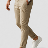 Панталони - Тясно Кройка от Мека Смес и Тясно Завършване на Глезените