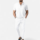 Комплект поло и панталони – Координиран външен вид от смесен текстил