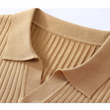 Поло от смесен лиоцел - С плоска яка и добре дефинирана форма