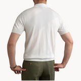 Поло – Текстурирана смес от жакард и прилепнал крои