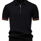 Поло риза - Модерна форма с тясна талия и гъвкава форма