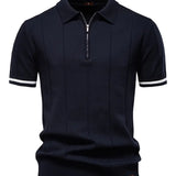 Поло риза - Модерна форма с тясна талия и гъвкава форма