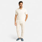 Поло риза - Смесена текстура пике и прилягащ силует за комфорт