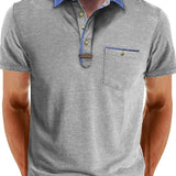 Поло риза - Смесен полиестер с копче и свеж комфорт
