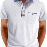 Поло риза - Смесен полиестер с копче и свеж комфорт