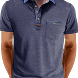 Поло риза - Смесен полиестер с копче и свеж комфорт