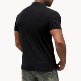 Поло риза - Преден яка от меко смесено влакно и прилепнал силует