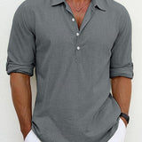 Поло риза от полиестерна смес – класически яка и свободен крой