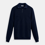 Суичър с Висока Яка и цип - Смесена Нишка