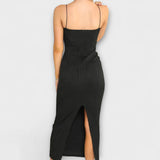 Елегантна дълга рокля без ръкави