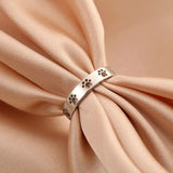 Пръстен с формата на лапа от неръждаема стомана за жени